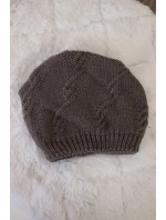 Dámská čepice mocca model 18752455 - K-Fashion Dámská čepice mocca model 18752455 - K-Fashion