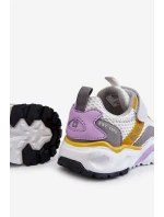 Dětská sportovní obuv se suchým zipem Big Star model 21609010 Bílá a žlutá - Big Star Shoes Dětská sportovní obuv se suchým zipem Big Star model 21609010 Bílá a žlutá - Big Star Shoes