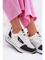 Dámské Sportovní Boty Na Platformě Big Star RR274A223 HI-POLY SYSTEM Bílá-Černá Dámské Sportovní Boty Na Platformě Big Star RR274A223 HI-POLY SYSTEM Bílá-Černá