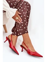 Lakované Lodičky Na Jehlovém Podpatku S Červené model 21704620 - Boto Lakované Lodičky Na Jehlovém Podpatku S Červené model 21704620 - Boto