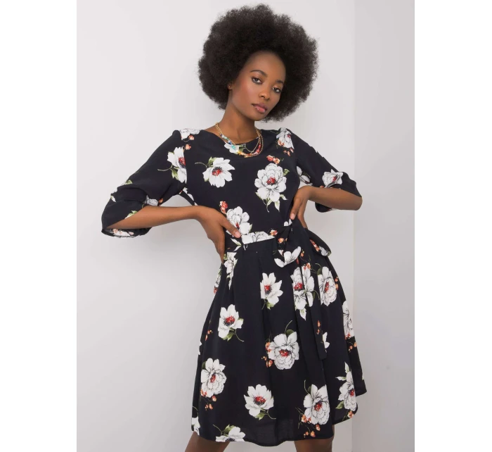 Šaty LK SK 507547.16P černobíle