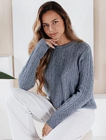 Dámský svetr BRAVINAi modrý FashionStreet MY2530
