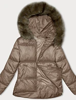 Dámská bunda bomber střihu caramel S'west (B8190-101)