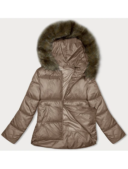 Dámská bunda bomber střihu caramel S'west (B8190-101) Dámská bunda bomber střihu caramel S'west (B8190-101)