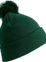 Result Headwear RC 028J Dětská pletená čepice s bambulí 28.028J bottle green