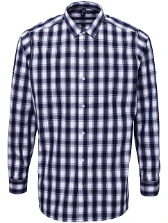 PR 250 Popelínová košile s dl. rukávem white/navy model 22478151 - Premier