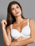 Selma podprsenka s kosticí košíčky se spacer-výztuží 5637 white - RosaFaia