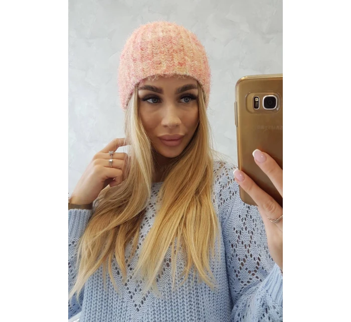 Dámská čepice Cina K259 ecru+malmine