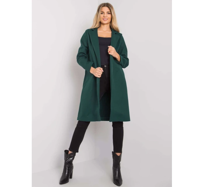 Płaszcz CHA PL model 21091818 ciemny zielony - FPrice Płaszcz CHA PL model 21091818 ciemny zielony - FPrice