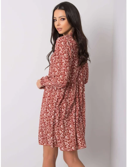 Šaty D50016F30263A tmavě oranžová Šaty D50016F30263A tmavě oranžová