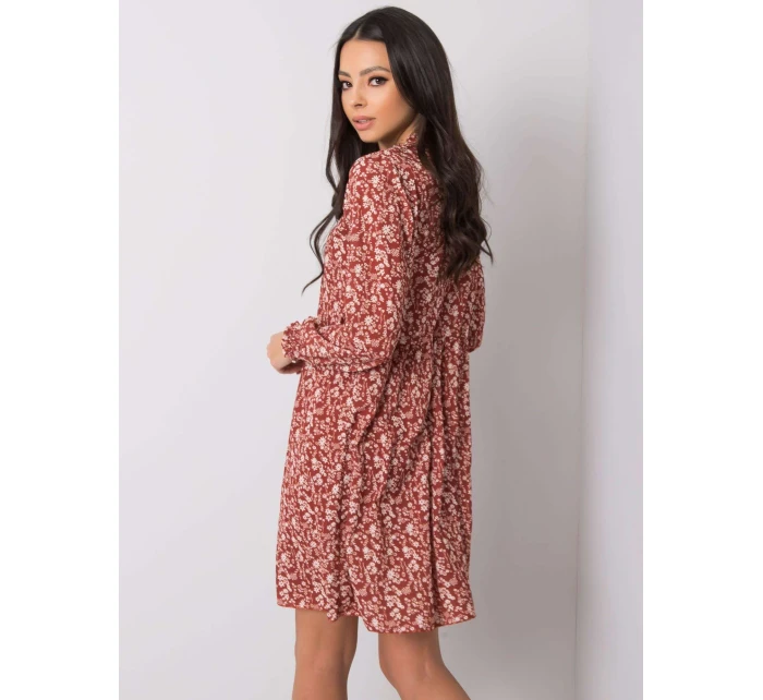 Šaty D50016F30263A tmavě oranžová Šaty D50016F30263A tmavě oranžová