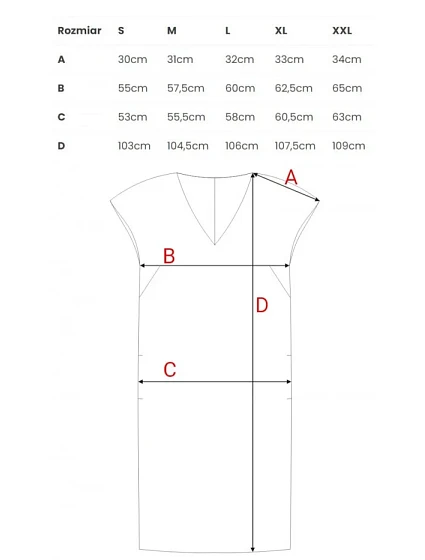 model 20966008 Šaty uvolněného střihu s výstřihem do V béžové - STYLOVE