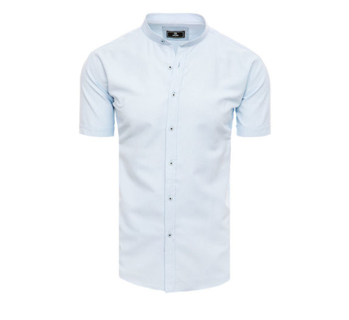 Pánská košile s krátkým rukávem modrá Dstreet KX0995
