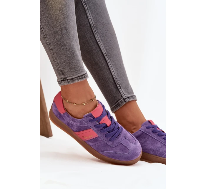 Semišové tenisky Vinceza – fialové Semišové tenisky Vinceza – fialové