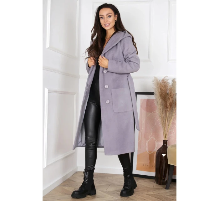 Dámský kabát Azalia Šedá - Merce