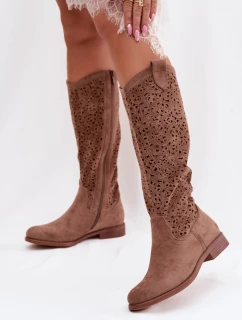 Ažurové kozačky  model 224442 Step in style