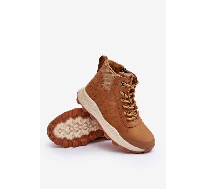 Dětské zateplené trekové boty Trapery Camel Big Star MM374202