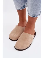 Dámské ploché béžové ekologické semišové model 21960862 - Boto