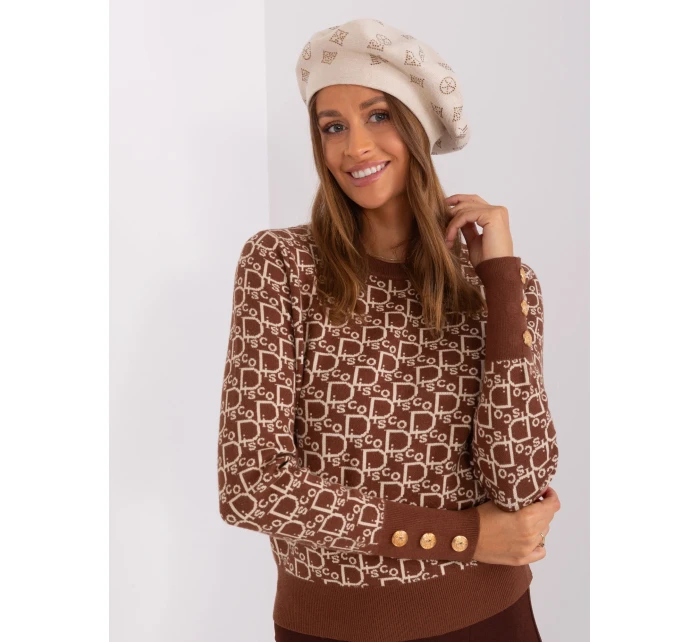 Czapka AT CZ model 18985203 jasny beżowy - FPrice Czapka AT CZ model 18985203 jasny beżowy - FPrice