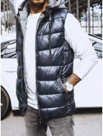 Pánská tmavě modrá vesta FashionStreet TX4140 Pánská tmavě modrá vesta FashionStreet TX4140