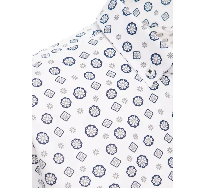 Pánské bílé tričko s krátkým rukávem Dstreet model 21969095 - FashionStreet