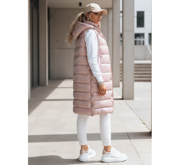 Dámská prošívaná vesta GANTINI růžová FashionStreet TY3740