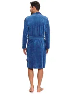 Pánský župan 6063 light blue plus