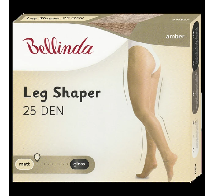 Zeštíhlující punčochové kalhoty LEG SHAPER 25 DEN - BELLINDA - amber