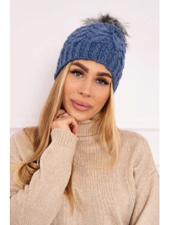 Daria K217 džínová fleecová čepice