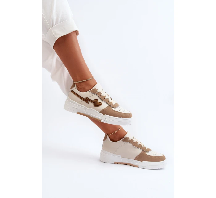 Dámské tenisky na platformě béžové Zeparine Dámské tenisky na platformě béžové Zeparine