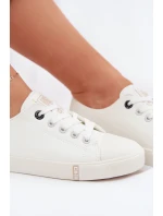 Dámské tenisky z eko kůže Big Star TT274023 Bílé Dámské tenisky z eko kůže Big Star TT274023 Bílé