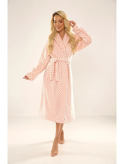 Dlouhý dámský župan model 21787104 Melanie 3XL4XL - De Lafense