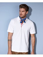 JN Pánské piqué polo v  stylu 02.0 white/red white model 22488663 - Daiber