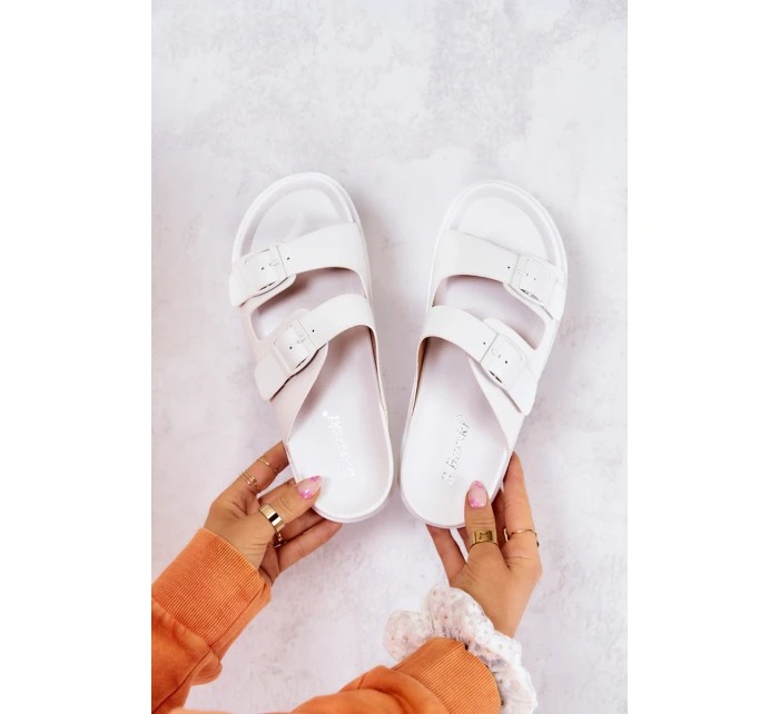 Gumové pantofle se sponou Bíle Corina