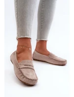 Dámské Mokasíny Z Světle Béžové model 21666657 - Boto Dámské Mokasíny Z Světle Béžové model 21666657 - Boto