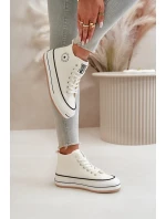 Zateplené Dámské Tenisky Na Platformě Eko Kůže Big Star model 21669595 Bílé - Big Star Shoes Zateplené Dámské Tenisky Na Platformě Eko Kůže Big Star model 21669595 Bílé - Big Star Shoes