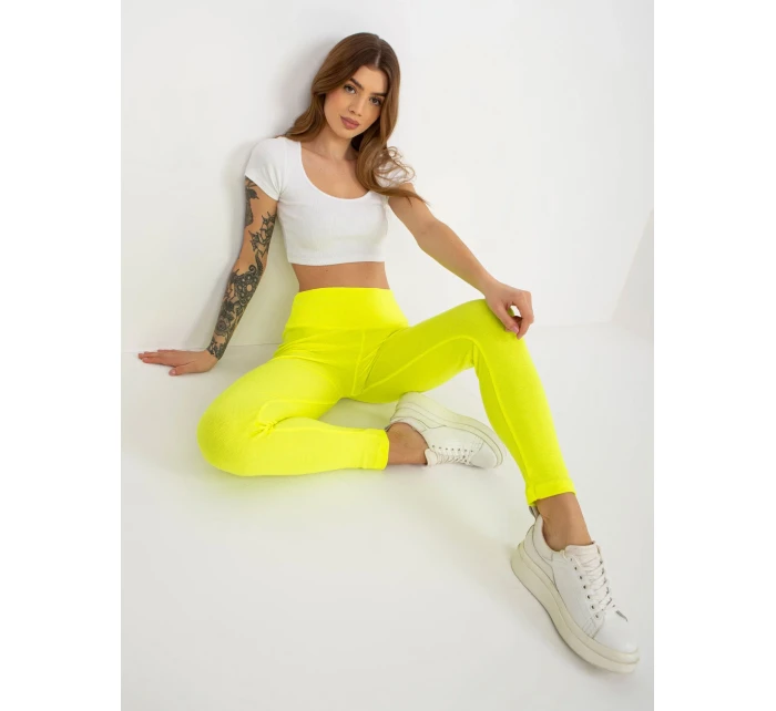 Dámské legíny EM LG model 18048792 fluo žlutá - FPrice Dámské legíny EM LG model 18048792 fluo žlutá - FPrice