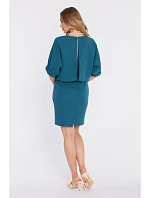 šaty s rozparkem na zádech  modré model 22040511 - Moe