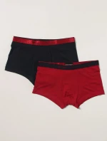 Pánské trenýrky 2 pack - 111210 1A598 - 50235 - černo/červená Emporio Armani