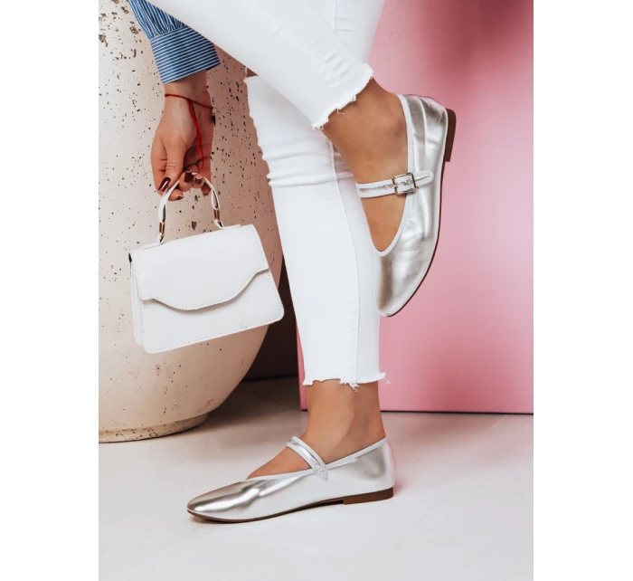 Dámské baleríny se stříbrnou přezkou Dstreet model 21984147 - FashionStreet