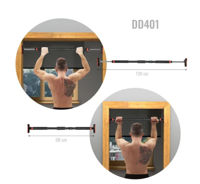 Posilovací tyč HMS DD401 s rovnou šířkou 98-133 cm Posilovací tyč HMS DD401 s rovnou šířkou 98-133 cm