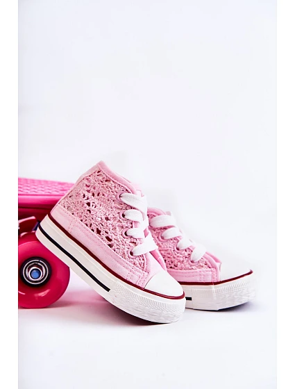 Dětské vysoké tenisky Pink Mona Dětské vysoké tenisky Pink Mona