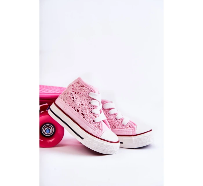 Dětské vysoké tenisky Pink Mona Dětské vysoké tenisky Pink Mona