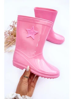 Dětské gumové holínky růžové Malvi