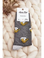 Ponožky S Vzory Šedé model 21643683 - Aura.via