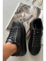 Dámské kožené tenisky GOE – černé Dámské kožené tenisky GOE – černé