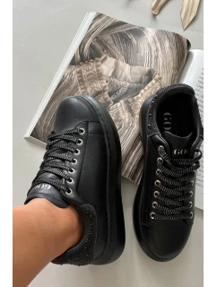 Dámské kožené tenisky GOE – černé