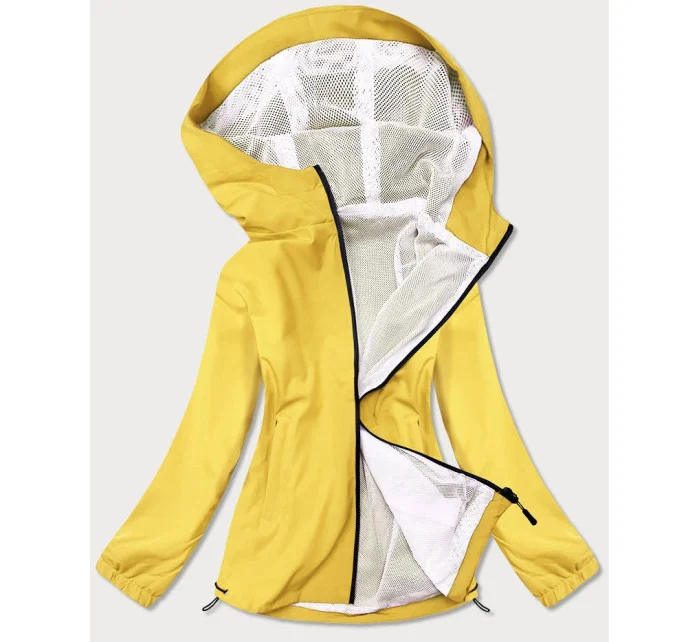 Žlutá neonová dámská letní bunda s podšívkou model 17144693 - J.STYLE