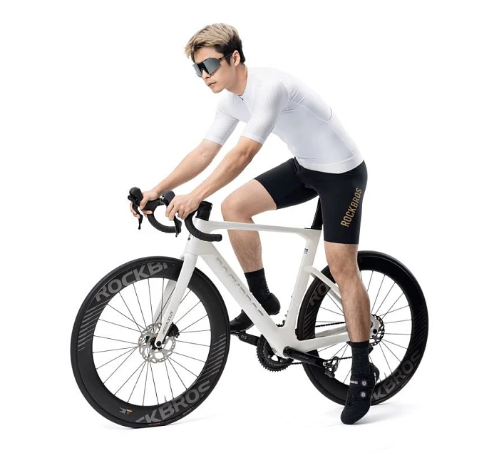 Cyklistický dres model 22114089 krátký rukáv velikost XXL bílý - Rockbros