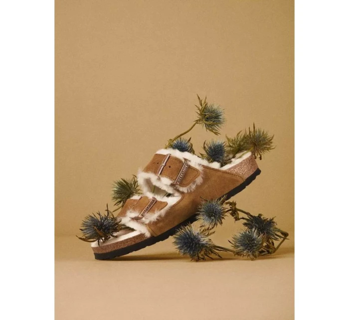 Žabky Birkenstock Arizona Shearling Mink W 1001135